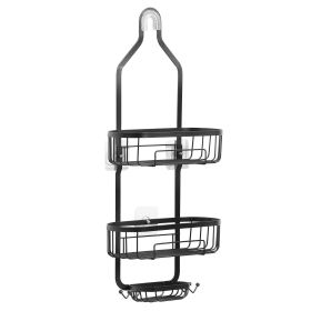 VEVOR Shower Caddy, 3-Tier Hanging Bathroom Shower Storage Organization Shelves Rack Set, with Soap Holder and Hooks for Towels, Sponge