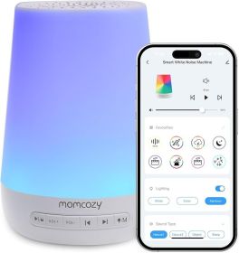 Baby Sound Machine Momcozyr Baby Sleeping with Night Light,